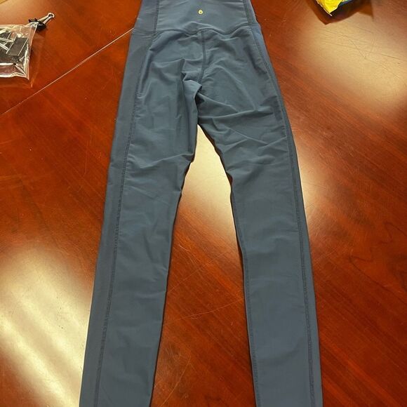 Spiritual Gangster High Rise Side Ribbed Leggings Slate Blue sz XS EUC - Picture 4 of 7